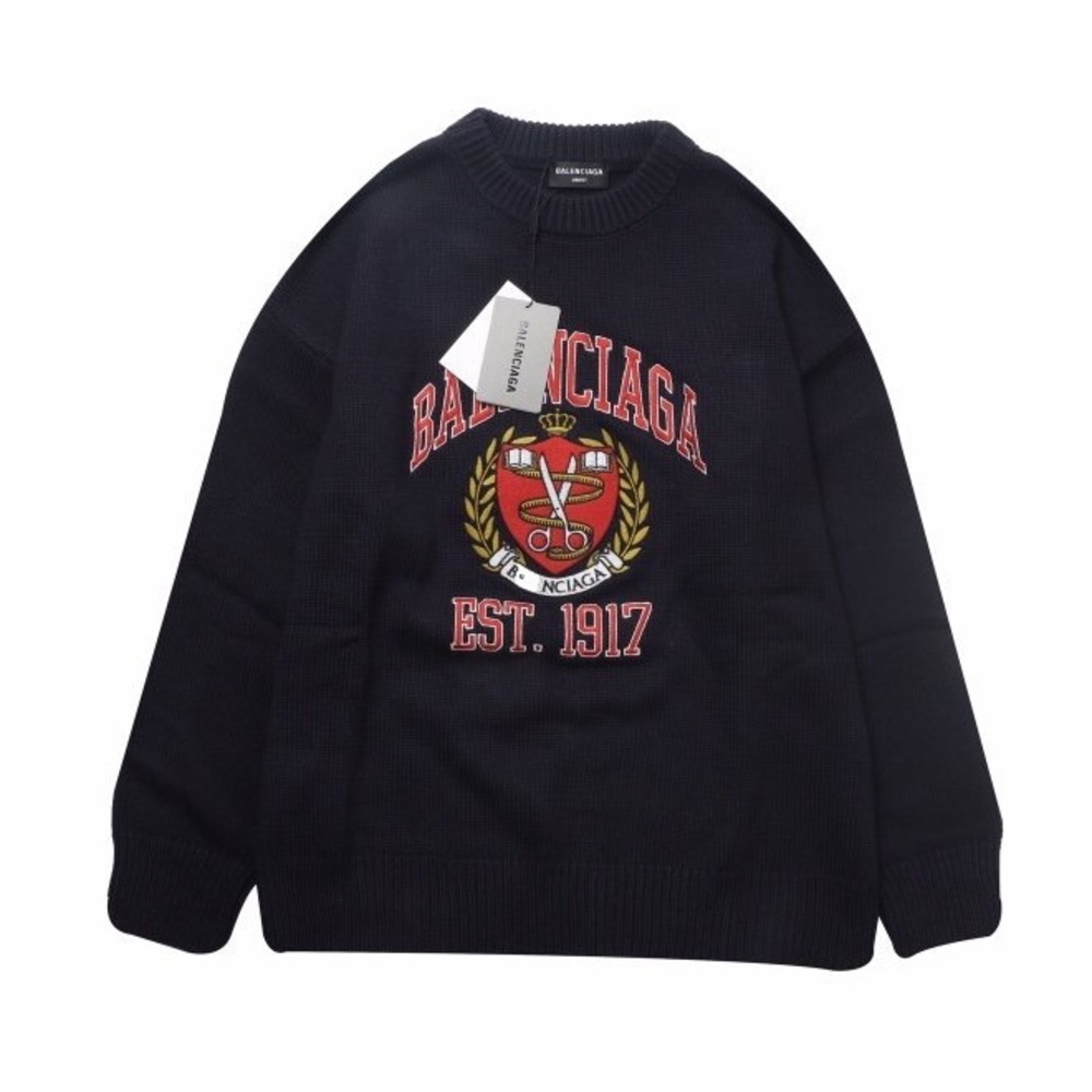 Balenciaga school logo knit sweater